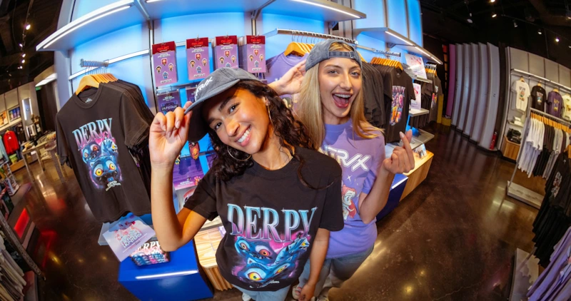 Group of girls shopping at Netflix House 
