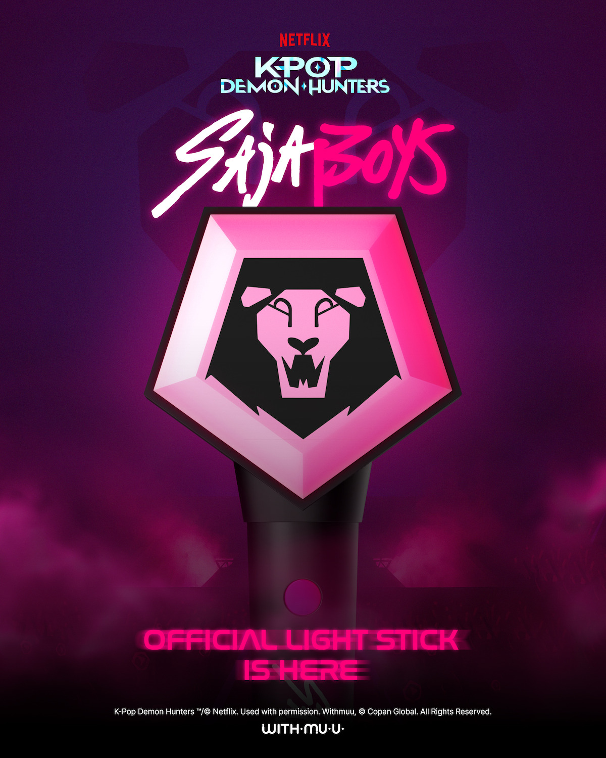 Saja Boys light stick from ‘KPop Demon Hunters’