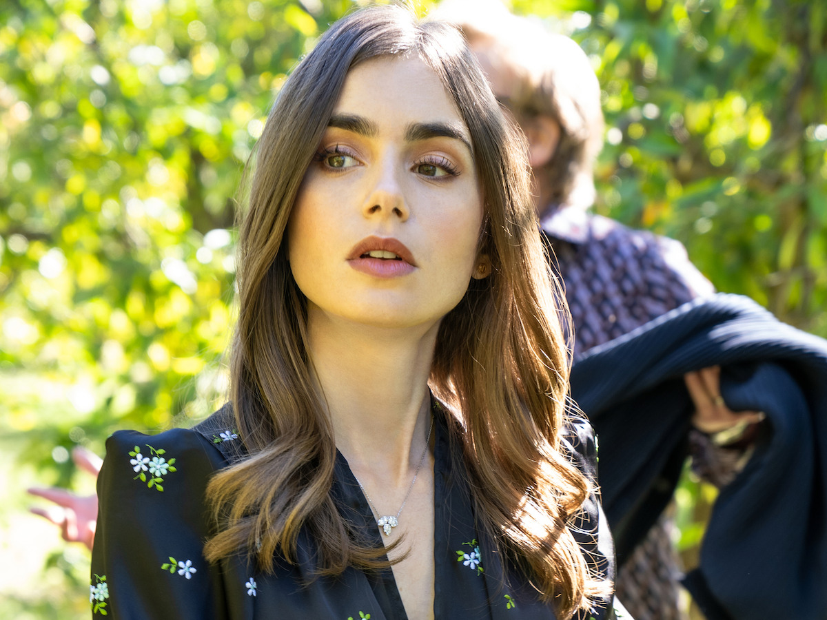 The fashionable Lily Collins in 'Windfall'