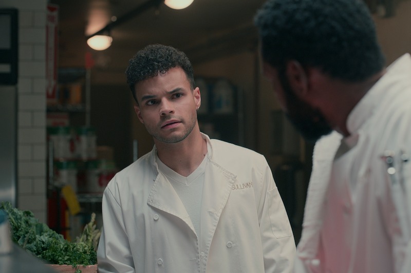 Chris Medlin as Isaac, Dion Johnstone as Erik in episode 302 of Sweet Magnolias.
