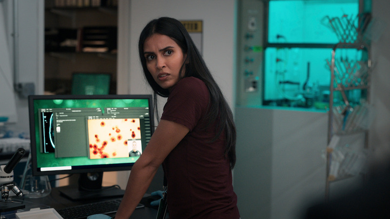 Woman at a computer