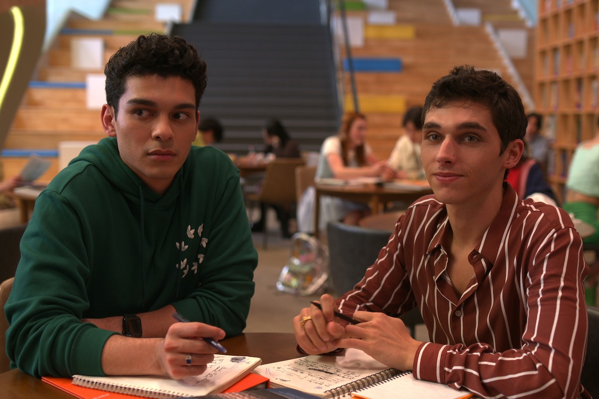 Anthony Keyvan as Q and Théo Augier as Florian in ‘XO, Kitty’ Season 1.