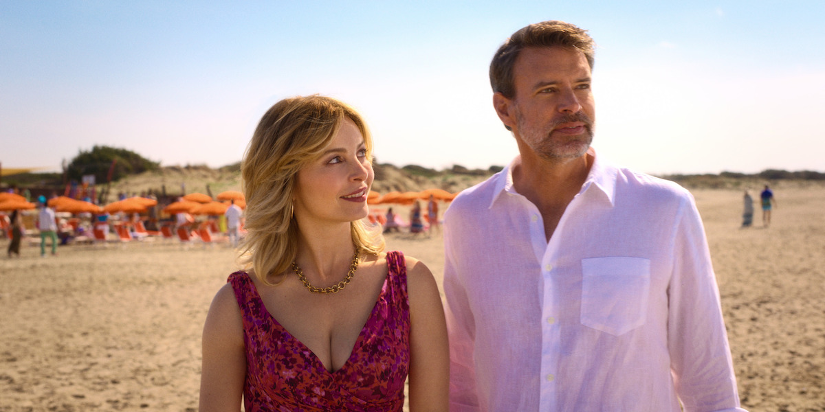 Violante Placido as Francesca and Scott Foley as Eric in ‘La Dolce Villa’