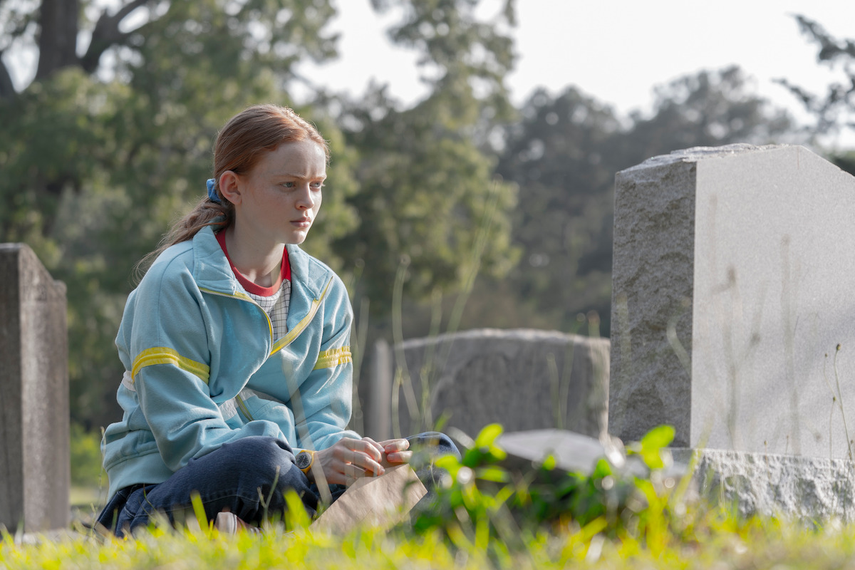 Max (Sadie Sink) visiting Billy’s grave - Sadie Sink Opens Up About Max’s ‘Devastating’ Journey in ‘Stranger Things’