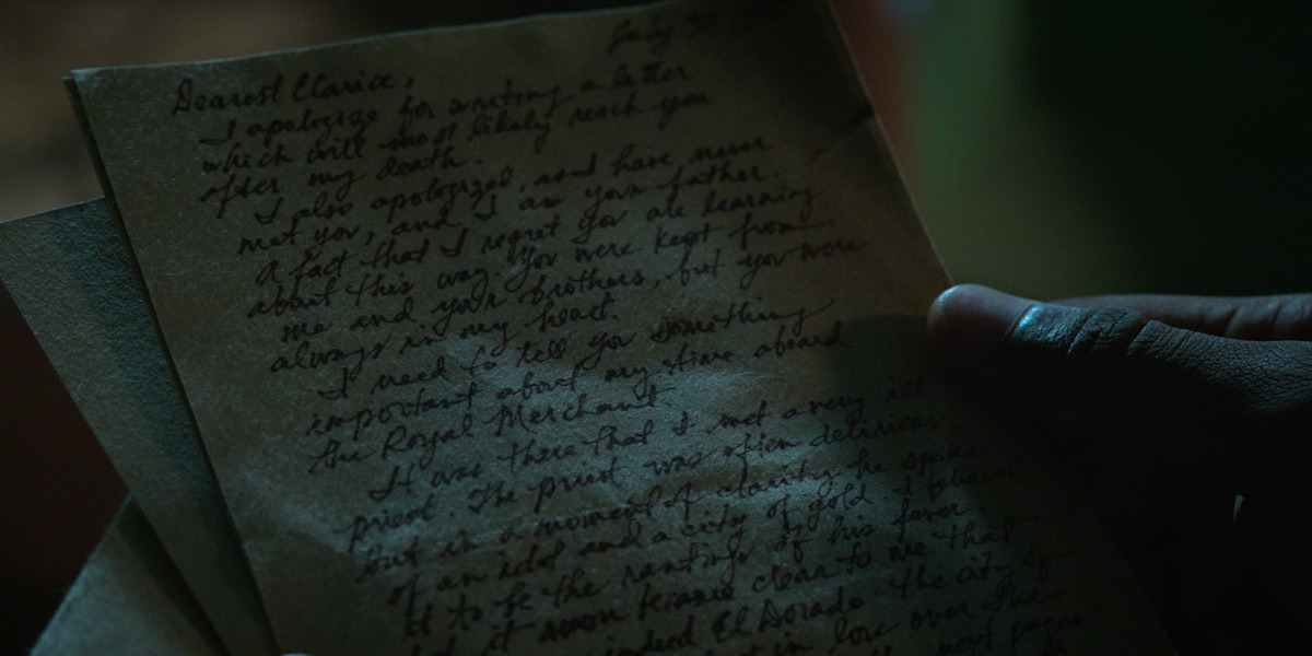 Pope reads a previously unopened letter addressed to Clarice Tanny