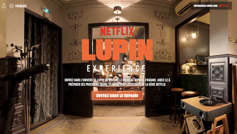 Assane Diop's lair in 'Lupin Experience' 