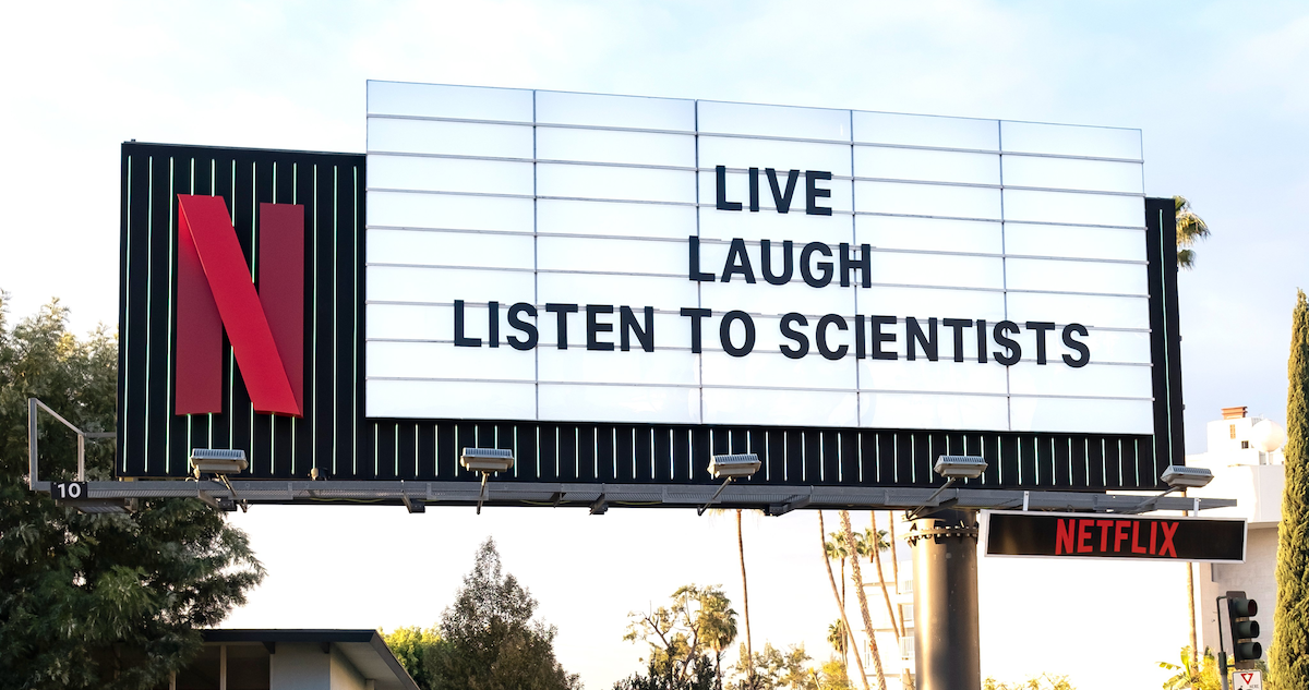 ‘Don’t Look Up’ Sunset marquee