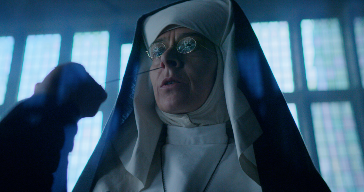 Polly and Tommy confront an abusive nun in 'Peaky Blinders'