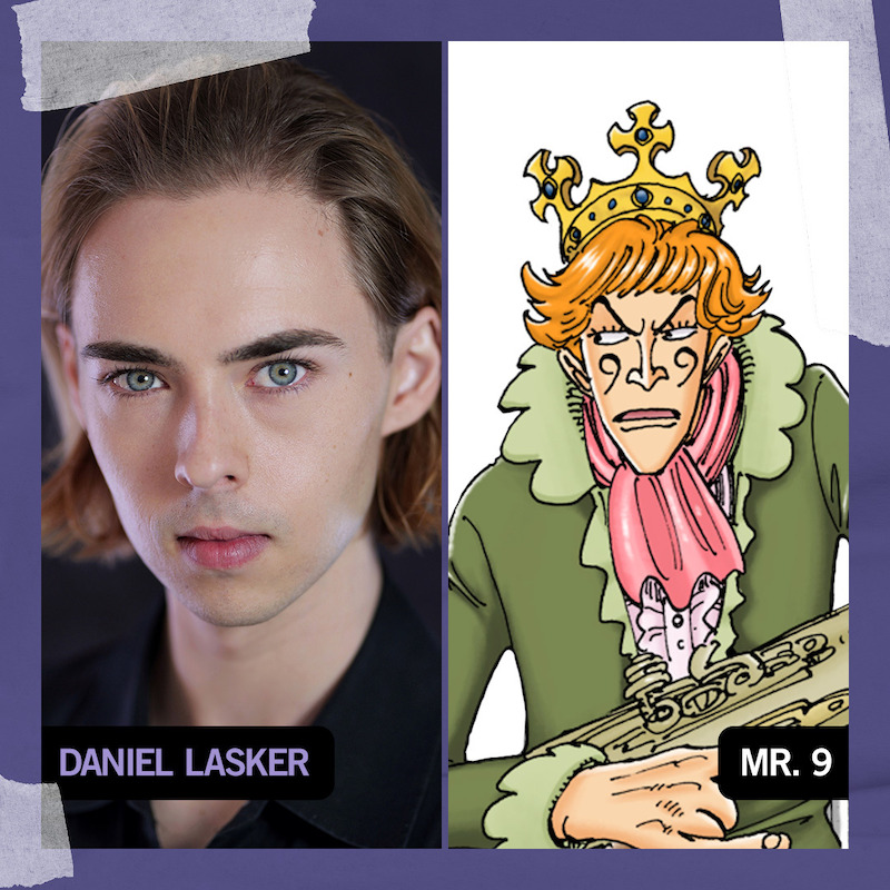Daniel Lasker (Raised by Wolves) as Mr. 9 in ‘One Piece’ Season 2.