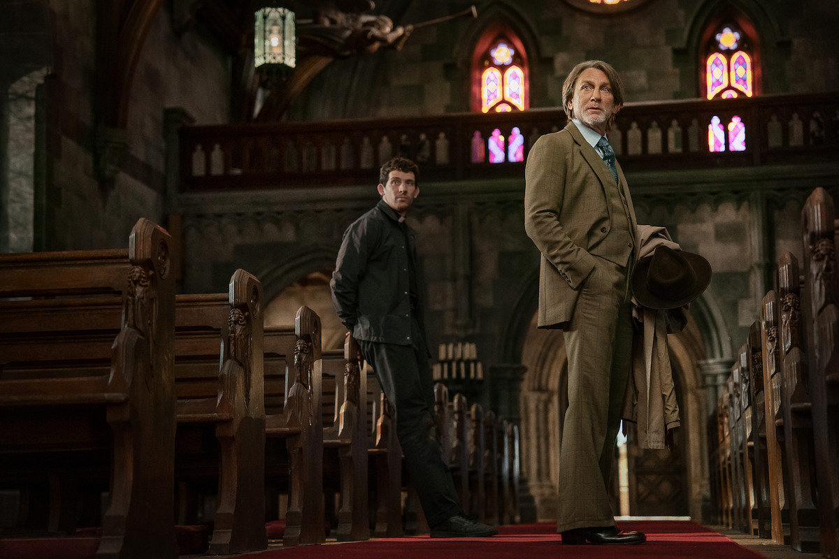 Josh O'Connor and Daniel Craig in 'Wake Up Dead Man'