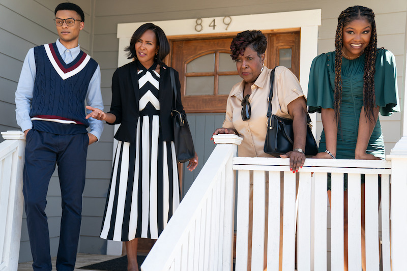 Tré Boyd as Titus Dunkerson, Terri J. Vaughn as Antoinette Dunkerson, Jo Marie Payton as Cleo Dunkerson, Drew Olivia Tillman as Lola Dunkerson in 'Miss Governor'