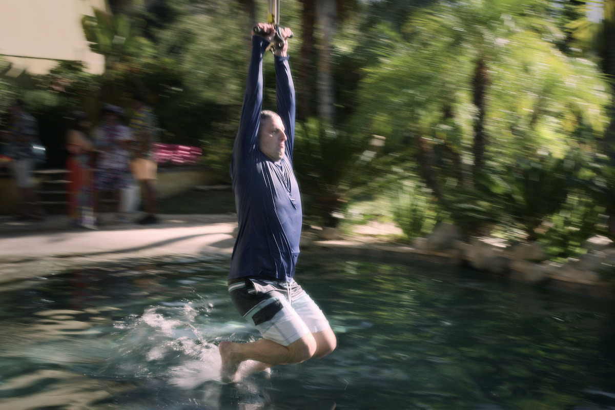 Ronnie aka Zipline Guy in  Season 3, Episode 1 of 'I Think You Should Leave with Tim Robinson'.
