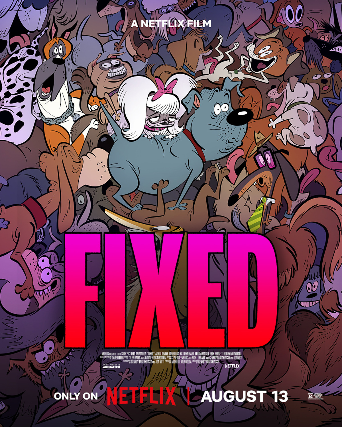 A poster for the animated comedy film Fixed.