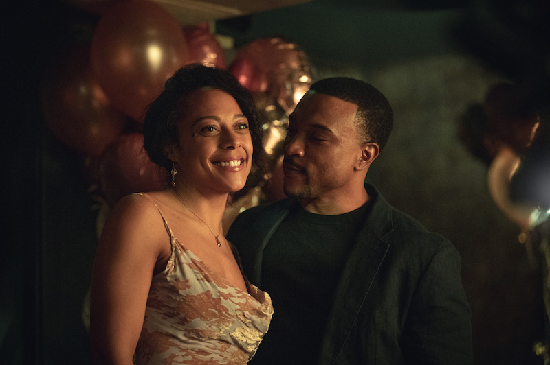 Rosalind Eleazar as Kat Donovan and Ashley Walters as Josh Buchanan in 'Missing You'