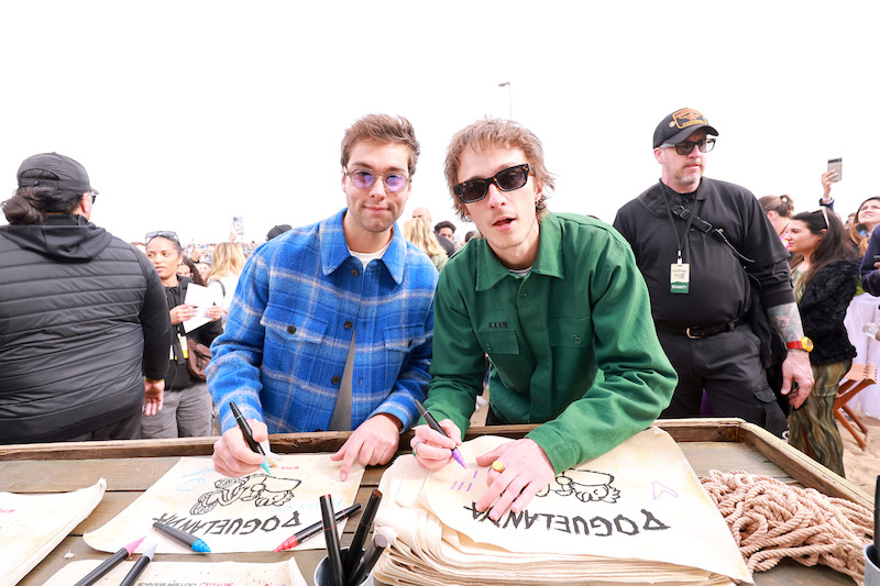 Austin North and Drew Starkey at Outer Banks Poguelandia Festival.