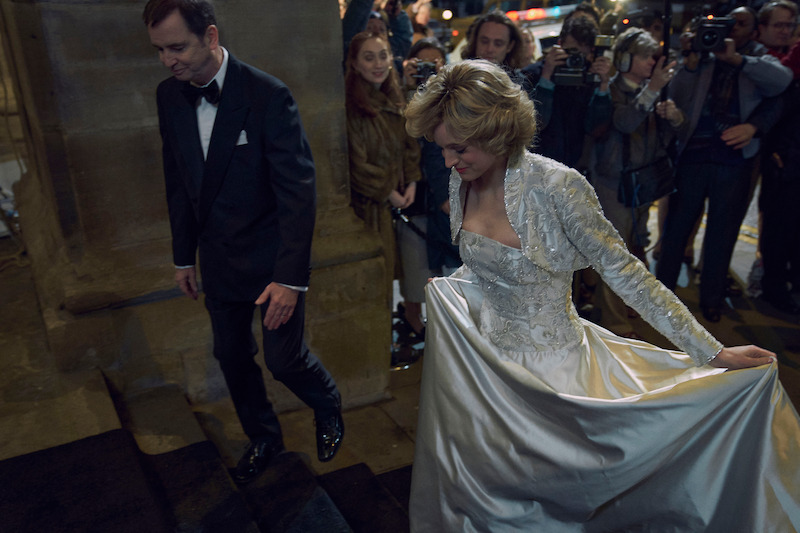 Blue dress walking upstairs looks like Cinderella