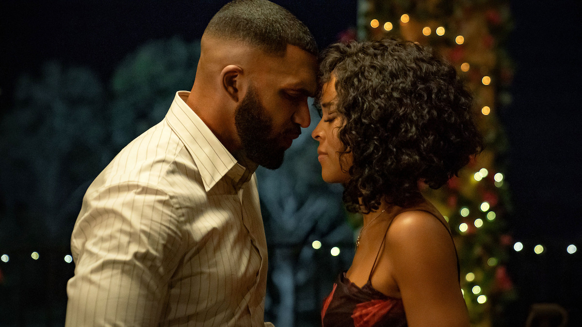 Tyler Lepley and Serayah in 'R&B'.