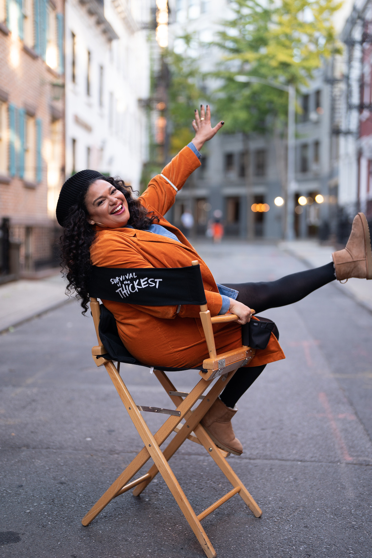 Michelle Buteau on the set of ‘Survival of the Thickest’ Season 1.