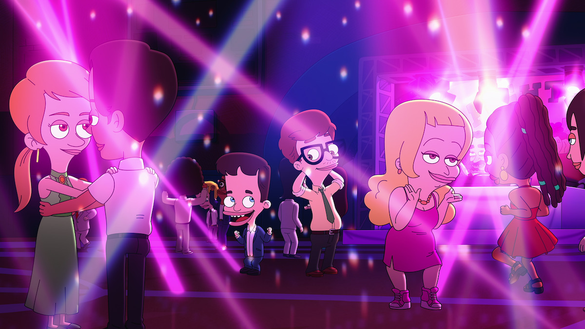 Nick Kroll as Nick Birch, John Mulaney as Andrew Glouberman, and Nick Kroll as Lola Skumpy in Season 8 of 'Big Mouth'