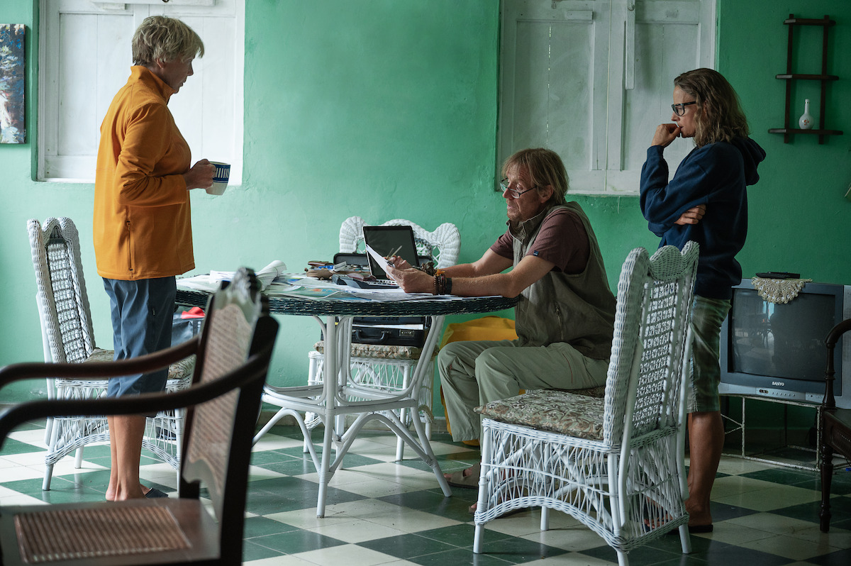 Annette Bening, Rhys Ifans, and Jodie Foster in a still from ‘NYAD’