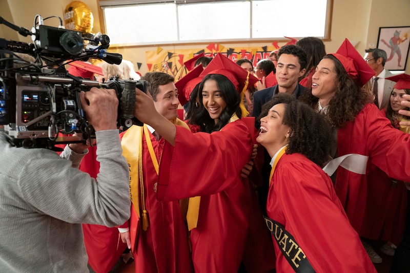 Jaren Lewison as Ben Gross, Maitreyi Ramakrishnan as Devi, Lee Rodriguez as Fabiola Torres, Darren Barnet as Paxton Hall-Yoshida and Benjamin Norris as Trent 