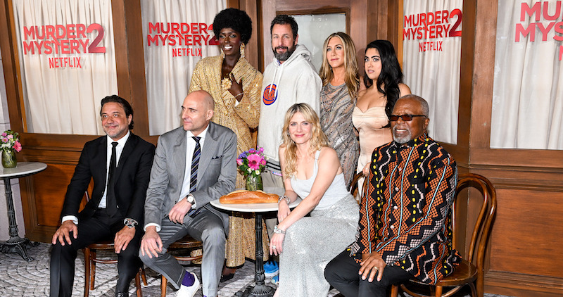 Enrique Arce, Mark Strong, Jodie Turner-Smith, Adam Sandler, Mélanie Laurent, Jennifer Aniston, Kuhoo Verma and John Kani