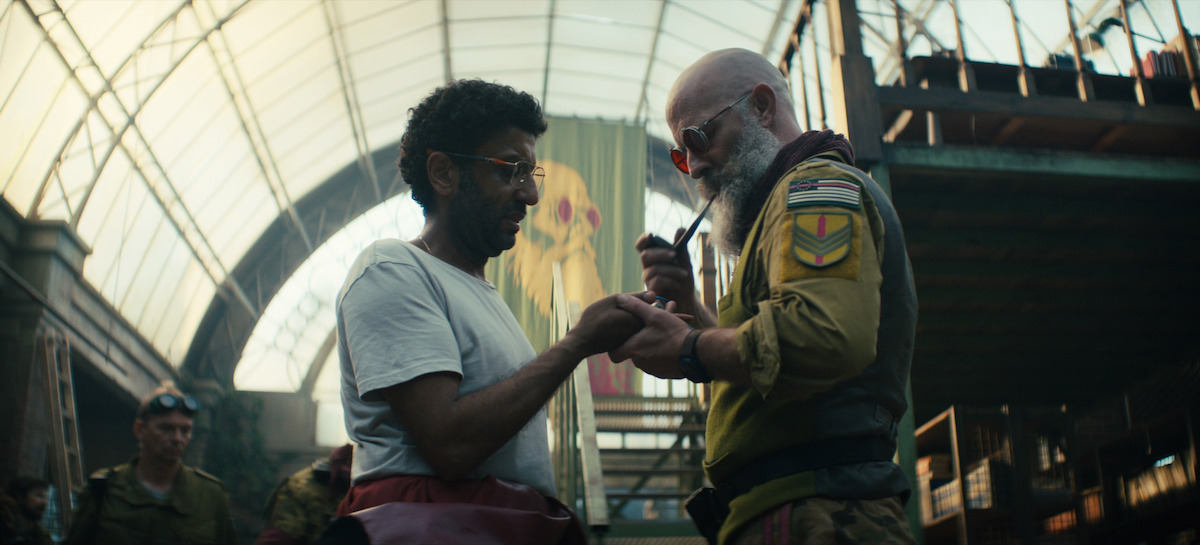 Adeel Akhtar as Dr. Singh and Neil Sandilands as General Abbot in Season 2 of Sweet Tooth.