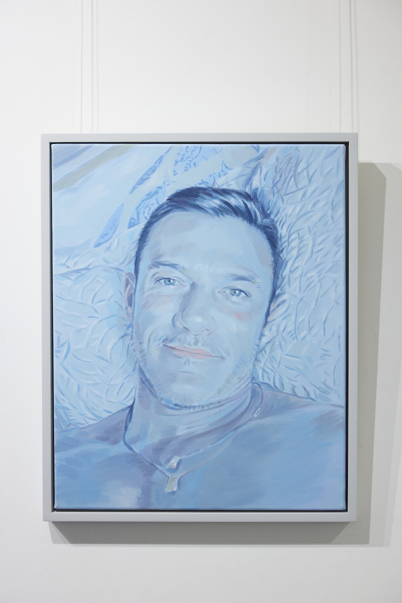 A painting of Luke Evans.
