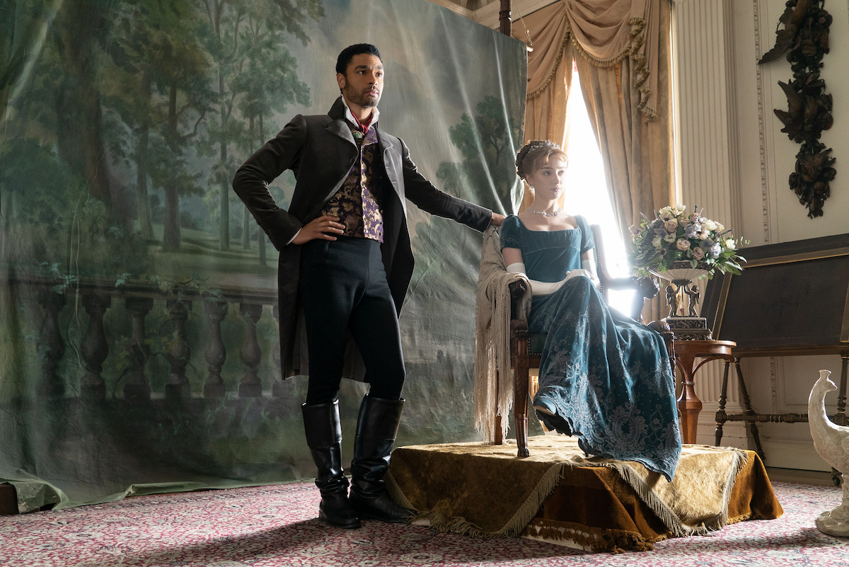 Regé-Jean Page as Simon Basset and Phoebe Dynevor as Daphne Bridgerton in Episode 108 of ‘Bridgerton.’
