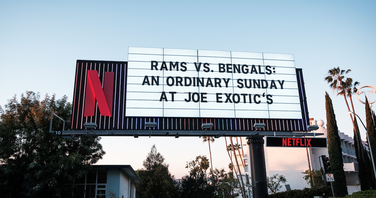Super Bowl Sunset marquee