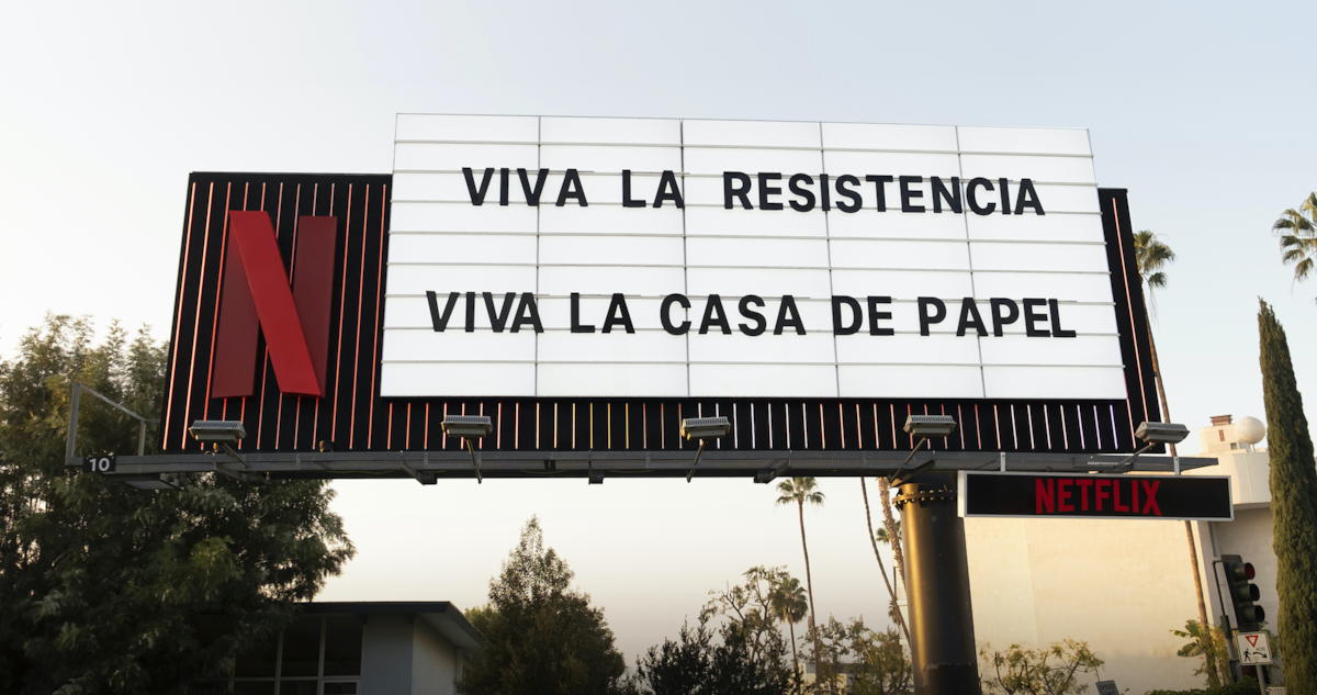 ‘La Casa de Papel’ Sunset marquee