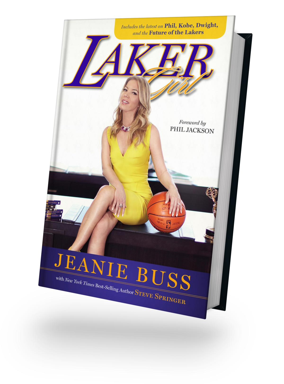 A photo of Jeanie Buss’ book, Laker Girl