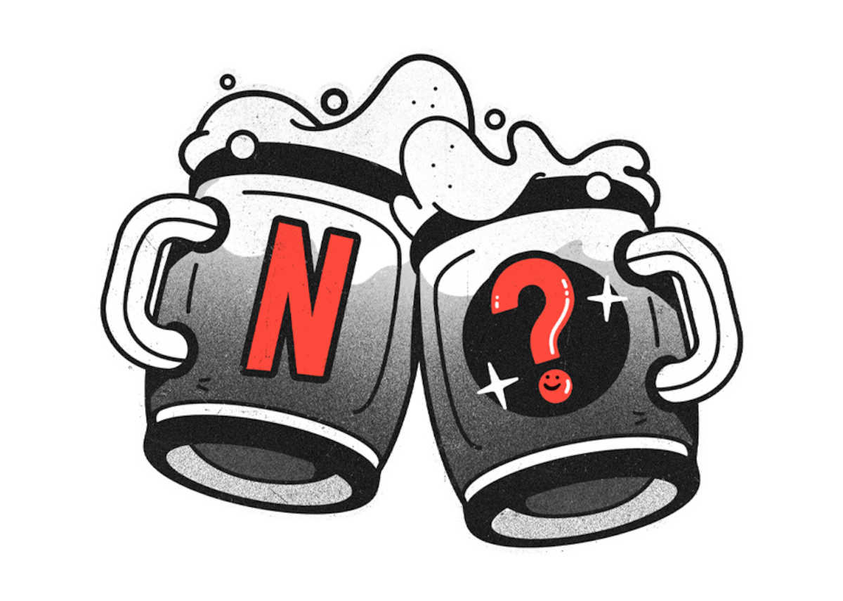 Geeked Week Trivia Content - Two frothy mugs clinking together.
