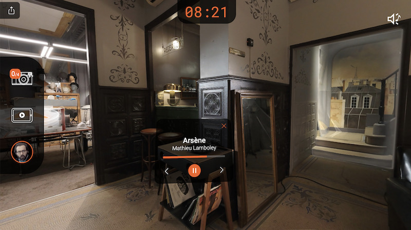 Assane Diop's lair in 'Lupin Experience' 