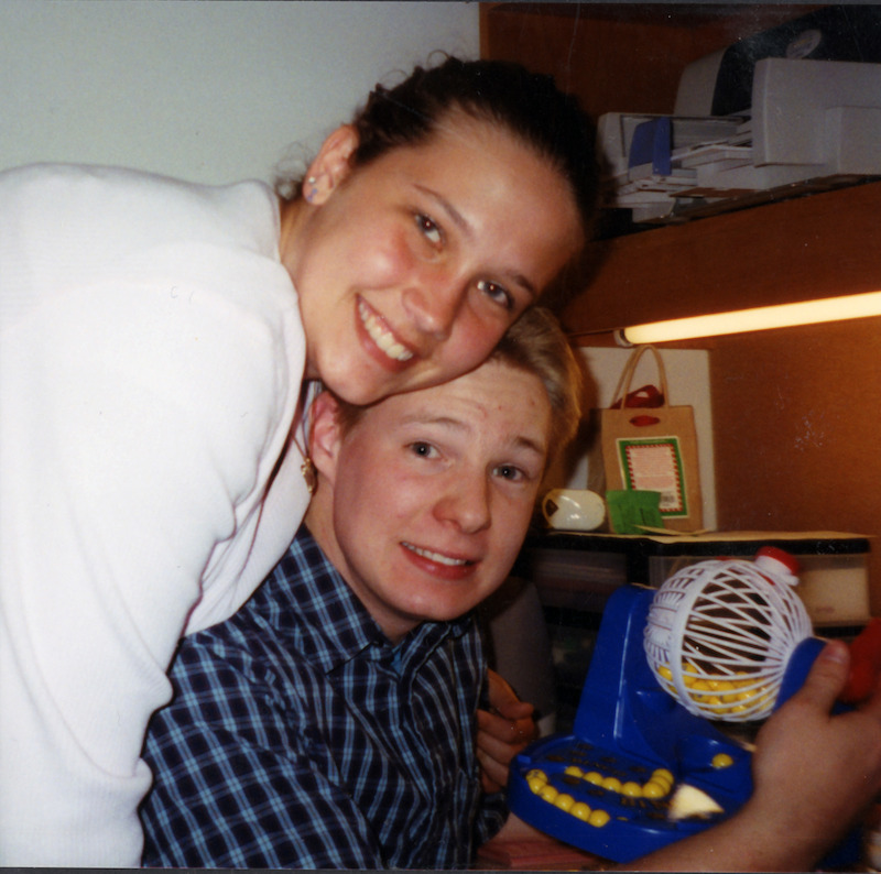 Katie Benson and Joshua in a college dorm room. -  What Happened to Josh Guimond? - Photos of Josh Guimond
