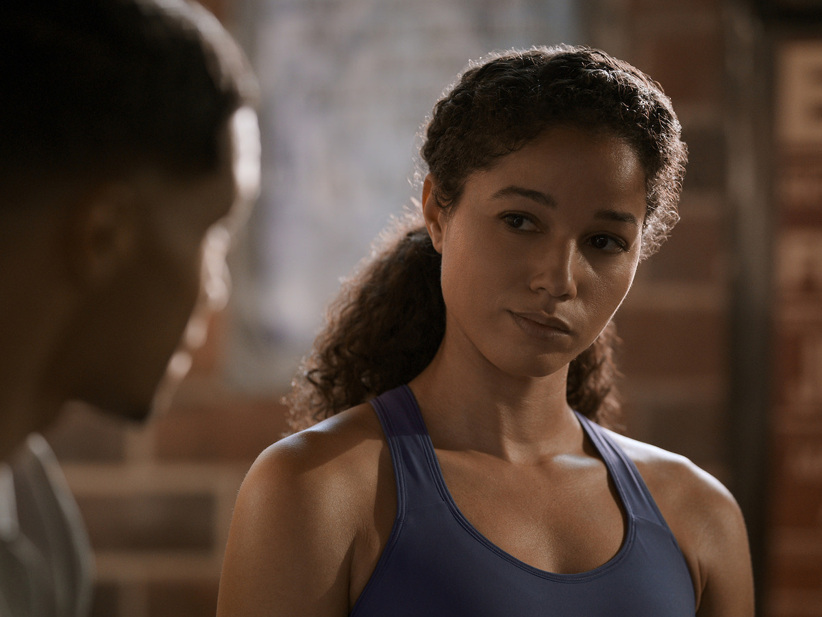 A close up on Alisha Wainwright playing Nicole Reese on 'Raising Dion'