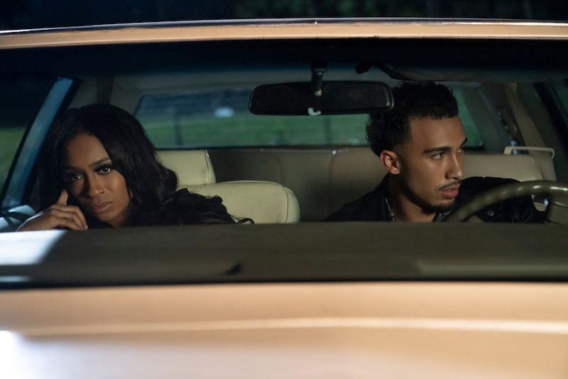 Taylor Polidore Williams as Kimmie, Xavier Smalls as Angel in 'Beauty In Black'