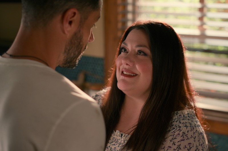 Brandon Quinn as Ronnie, Brooke Elliott as Dana Sue in episode 303 of Sweet Magnolias.