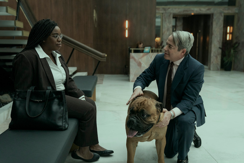 Uzo Aduba as Edie, Matthew Broderick as Richard Sackler