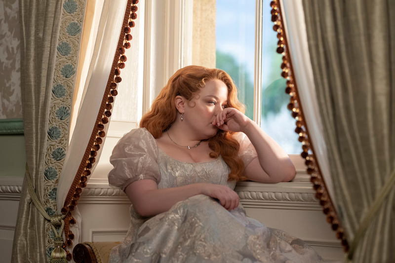 Nicola Coughlan as Penelope Featherington in Season 3 of Bridgerton.