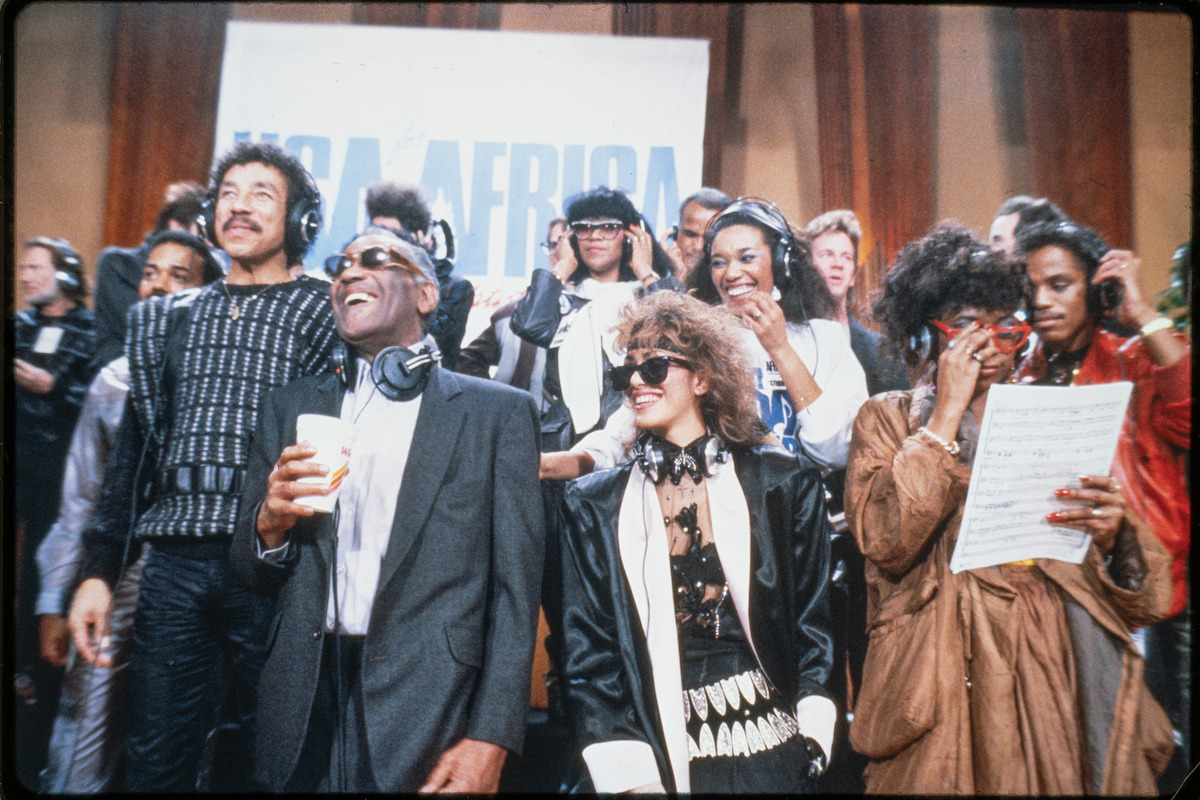 Artists come together to record “We Are the World” in ‘The Greatest Night in Pop.’