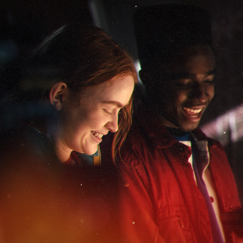 Max (Sadie Sink) and Lucas (Caleb McLaughlin)