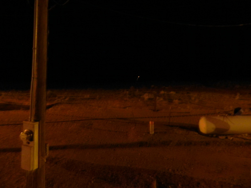 A zoomed-out view of the fireballs that Hoss observed from his porch.   - Evidence of Bigfoot