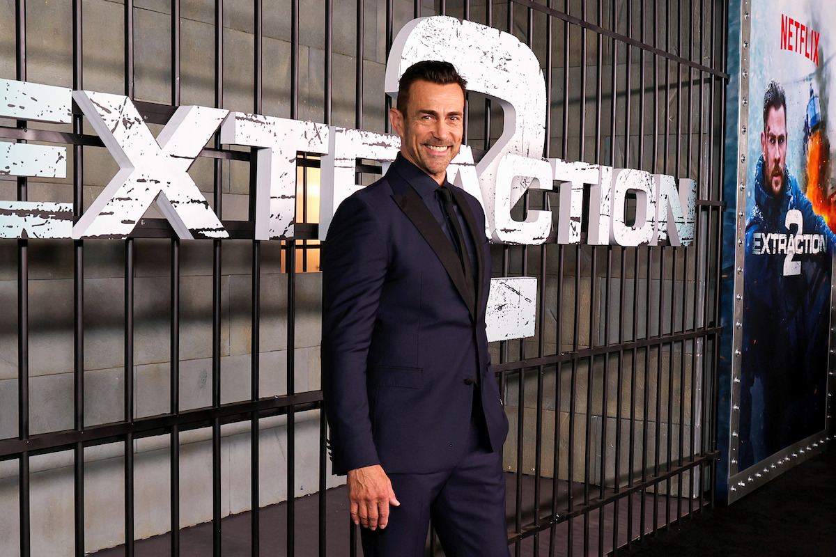 Daniel Bernhardt attends the Extraction 2 New York premiere.