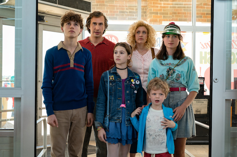 The Gladney family confront the supermarket. - ‘White Noise’ First Look Photos Card Image