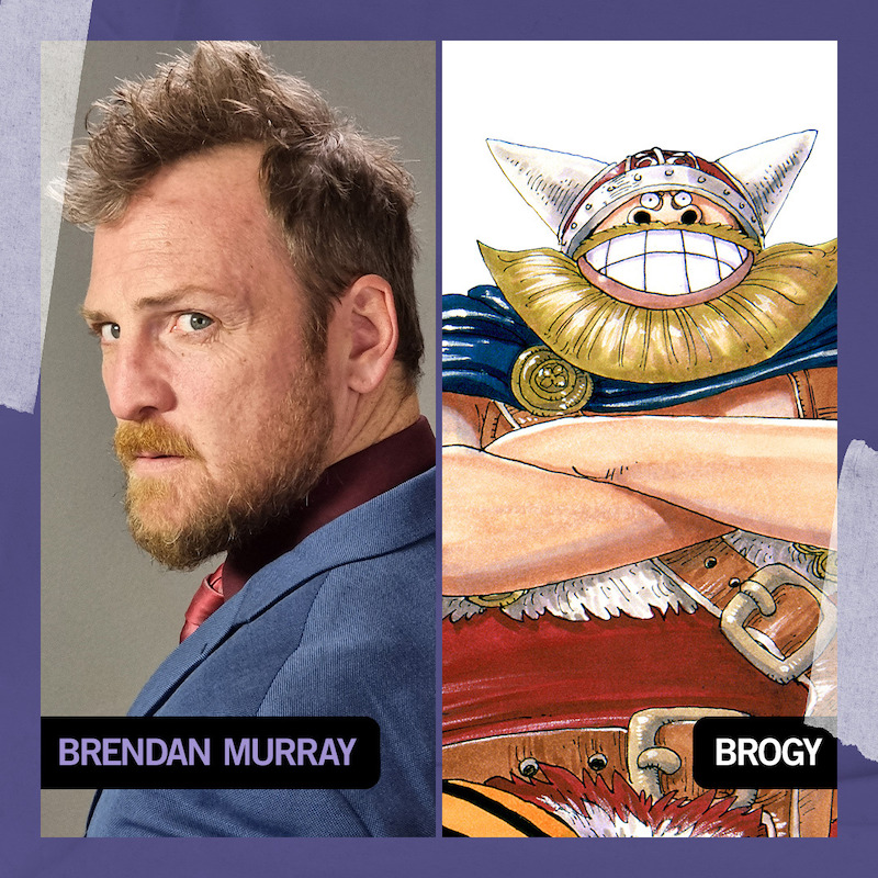 Brendan Murray (Raised by Wolves) as Brogy in ‘One Piece’ Season 2.