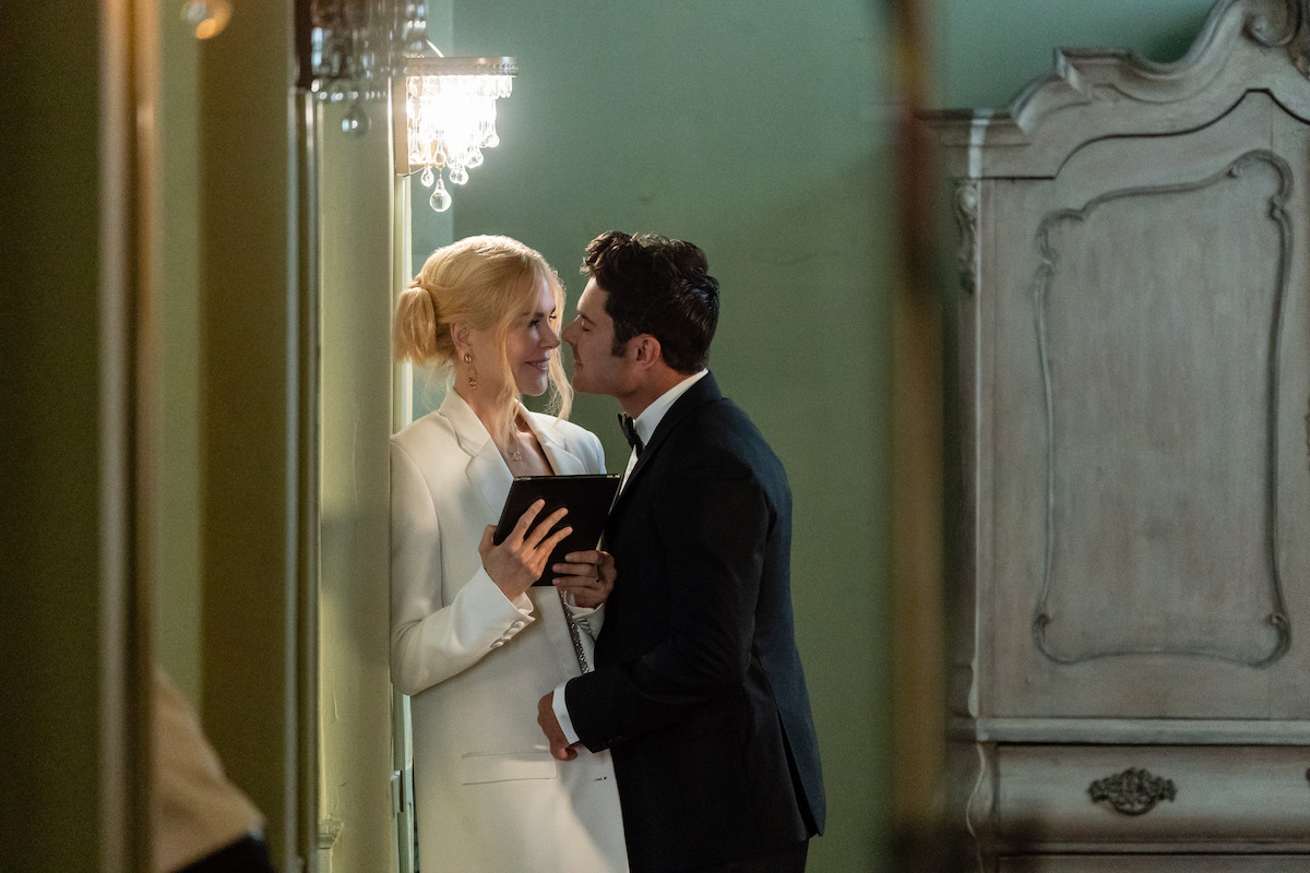 Nicole Kidman as Brooke Harwood and Zac Efron as Chris Cole in ‘A Family Affair’