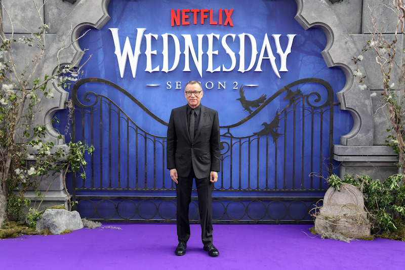 Fred Armisen attends the global premiere of 'Wednesday' Season 2, Part 1.