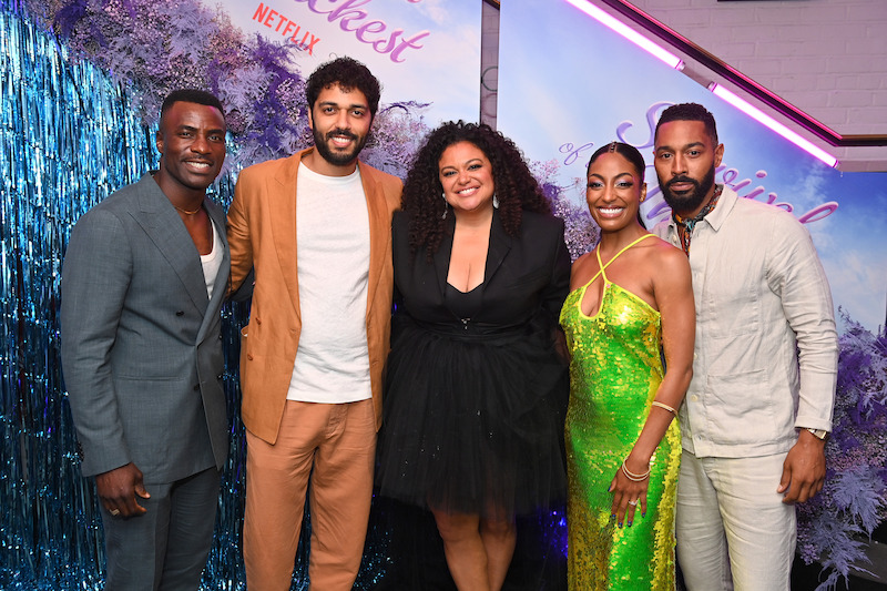 (L-R) Taylor Sele, Marouane Zotti, Michelle Buteau, Anissa Felix, and Tone Bell attend the Netflix New York Special Screening of Survival Of The Thickest at Metrograph on July 11, 2023 in New York City.