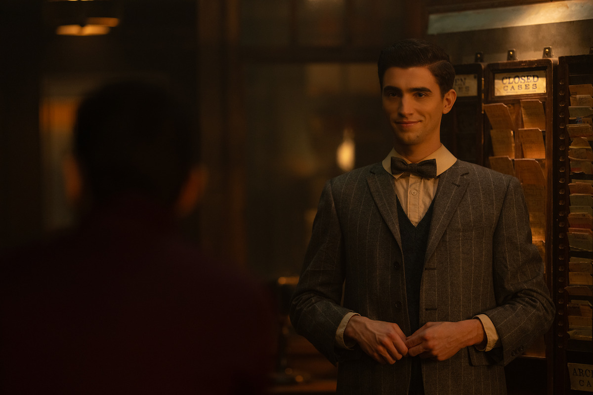 George Rexstrew as Edwin Payne in episode 8 of DEAD BOY DETECTIVES.